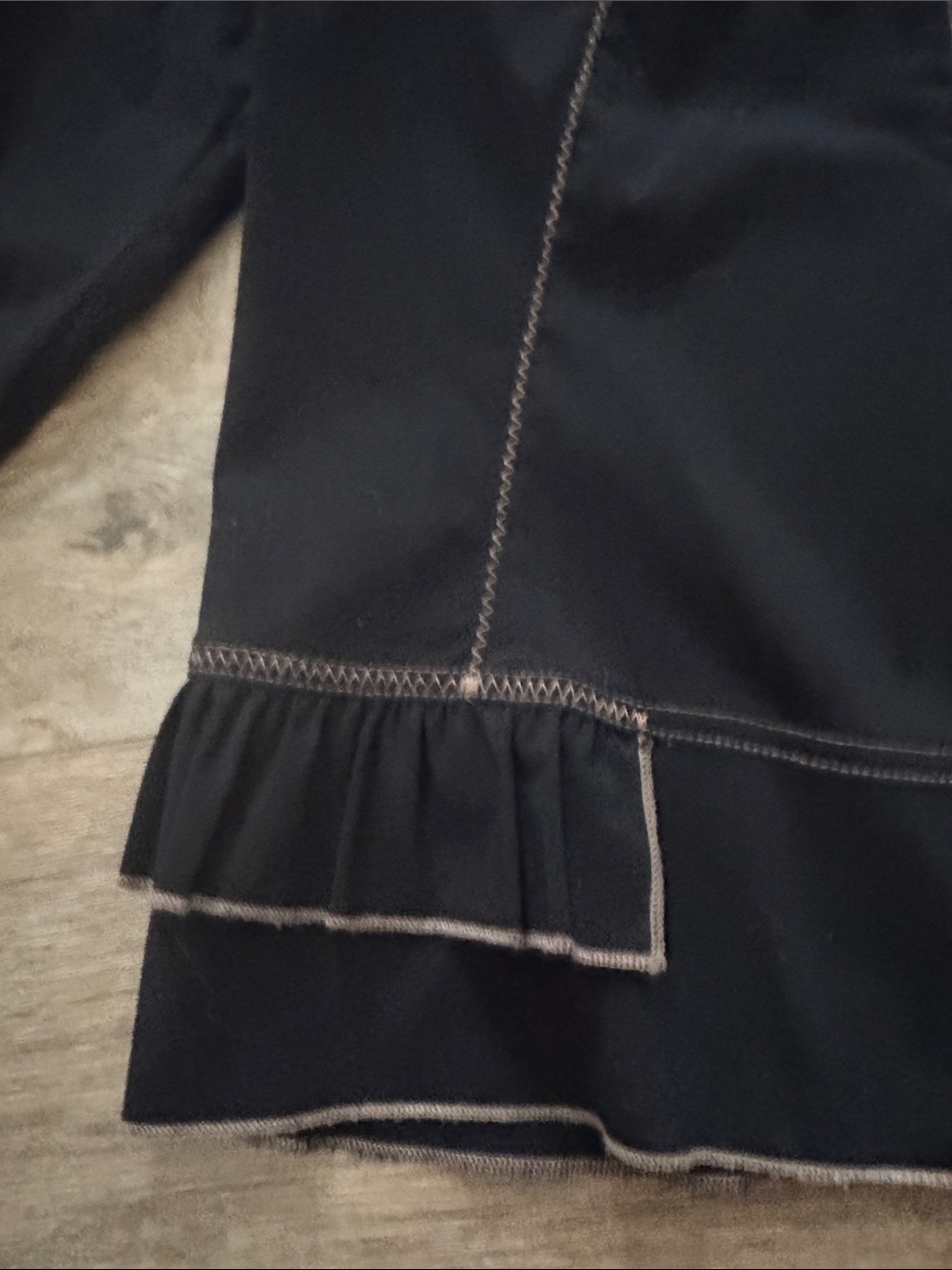 Black Contrast-Stitch Blazer - Women's Tailored Jacket - Picture 6 of 13